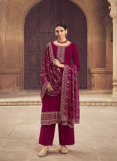 Santoon Salwar Suit in Red